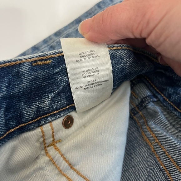 Aritzia Denim Forum Pin Up Super High Straight 28L 23 Blue Jeans - Picture 6 of 10
